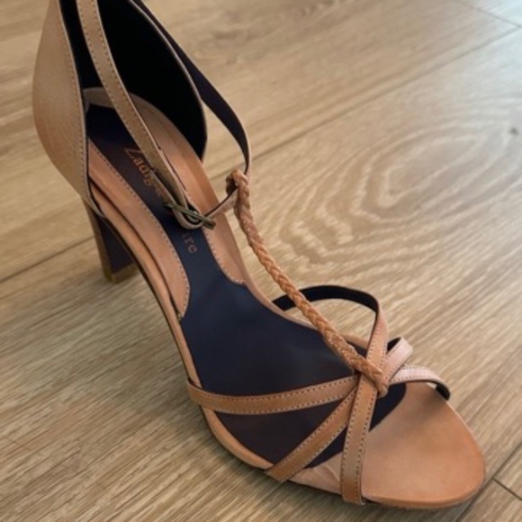 Zadig & Voltaire Leather Sandals - Size 37.5 - Naturel - Picture 1 of 4